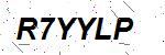 CAPTCHA verification image containing distorted text characters