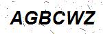 CAPTCHA verification image containing distorted text characters