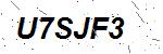 CAPTCHA verification image containing distorted text characters