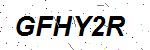 CAPTCHA verification image containing distorted text characters