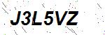 CAPTCHA verification image containing distorted text characters