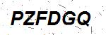 CAPTCHA verification image containing distorted text characters