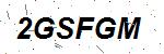 CAPTCHA verification image containing distorted text characters