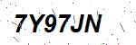 CAPTCHA verification image containing distorted text characters