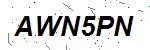 CAPTCHA verification image containing distorted text characters