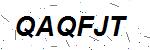 CAPTCHA verification image containing distorted text characters
