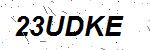 CAPTCHA verification image containing distorted text characters