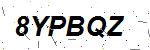 CAPTCHA verification image containing distorted text characters
