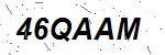 CAPTCHA verification image containing distorted text characters