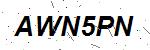 CAPTCHA verification image containing distorted text characters