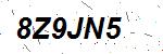CAPTCHA verification image containing distorted text characters