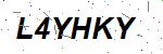 CAPTCHA verification image containing distorted text characters