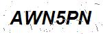 CAPTCHA verification image containing distorted text characters