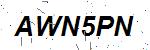 CAPTCHA verification image containing distorted text characters