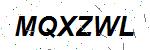 CAPTCHA verification image containing distorted text characters
