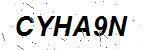 CAPTCHA verification image containing distorted text characters