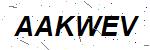 CAPTCHA verification image containing distorted text characters