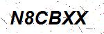 CAPTCHA verification image containing distorted text characters