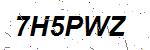 CAPTCHA verification image containing distorted text characters