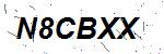 CAPTCHA verification image containing distorted text characters