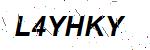 CAPTCHA verification image containing distorted text characters
