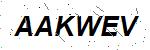 CAPTCHA verification image containing distorted text characters
