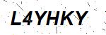 CAPTCHA verification image containing distorted text characters