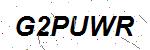CAPTCHA verification image containing distorted text characters