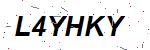 CAPTCHA verification image containing distorted text characters