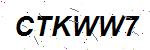 CAPTCHA verification image containing distorted text characters