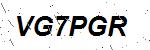 CAPTCHA verification image containing distorted text characters