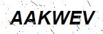 CAPTCHA verification image containing distorted text characters