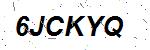 CAPTCHA verification image containing distorted text characters