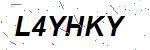 CAPTCHA verification image containing distorted text characters