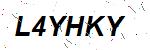 CAPTCHA verification image containing distorted text characters