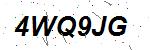 CAPTCHA verification image containing distorted text characters