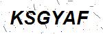 CAPTCHA verification image containing distorted text characters