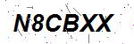 CAPTCHA verification image containing distorted text characters
