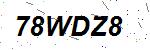 CAPTCHA verification image containing distorted text characters