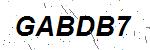 CAPTCHA verification image containing distorted text characters