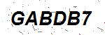 CAPTCHA verification image containing distorted text characters