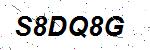 CAPTCHA verification image containing distorted text characters