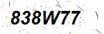 CAPTCHA verification image containing distorted text characters