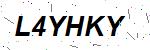 CAPTCHA verification image containing distorted text characters