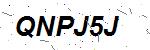 CAPTCHA verification image containing distorted text characters