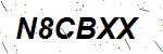 CAPTCHA verification image containing distorted text characters