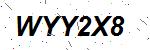 CAPTCHA verification image containing distorted text characters