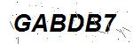 CAPTCHA verification image containing distorted text characters