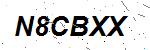 CAPTCHA verification image containing distorted text characters