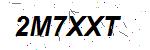 CAPTCHA verification image containing distorted text characters